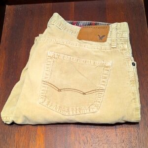 American Eagle Camel Color Corduroy Jeans